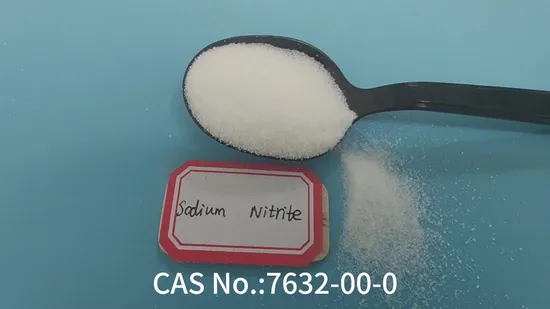 Aditivo alimentar nitrito de sódio 99% usado como protetor de cor para produtos cárneos CAS No.